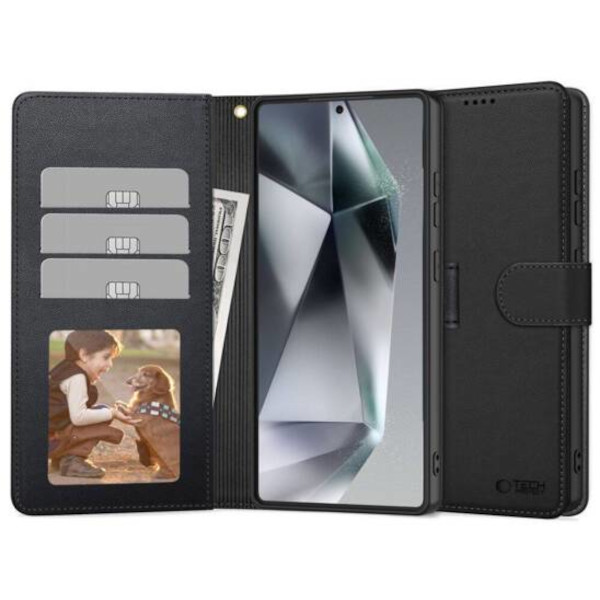 Tech-Protect Wallet Samsung Galaxy S25+ Black