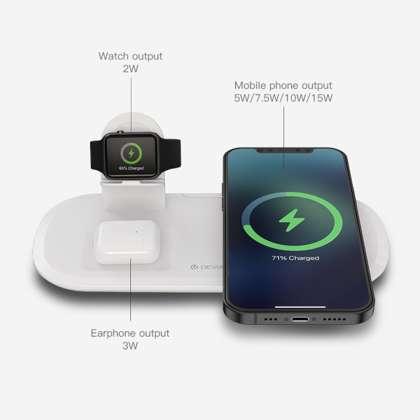 Devia Wireless Charger 3 IN 1