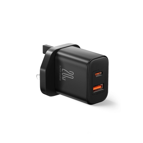 Joyroom Charger USB-A & Type-C 20W Black