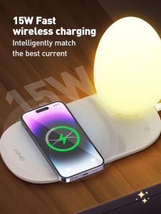 Qi wireless charging night light, LDNIO Y3