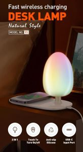 Qi wireless charging night light, LDNIO Y3