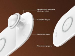 Qi wireless charging night light, LDNIO Y3