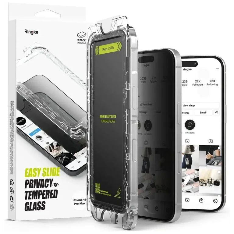 Ringke Easy Slide iPhone 16 Pro Max Privacy (2 Pack)