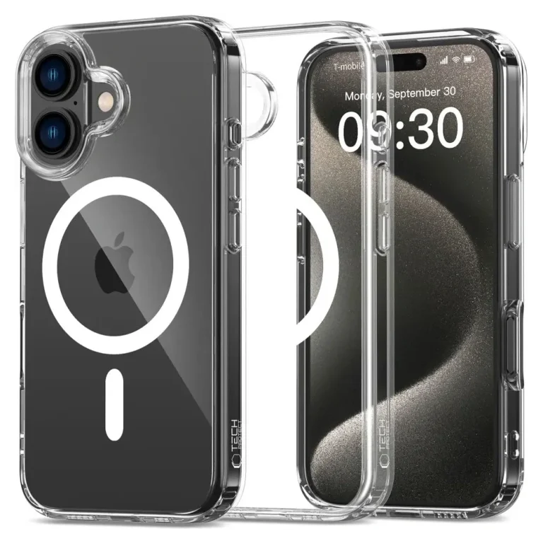 Tech-protect Flexair Hybrid MagSafe iPhone 16 Clear
