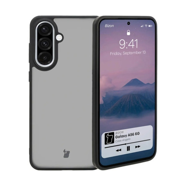 Bizon Case Angelo Samsung Galaxy A56 smoky with black frame