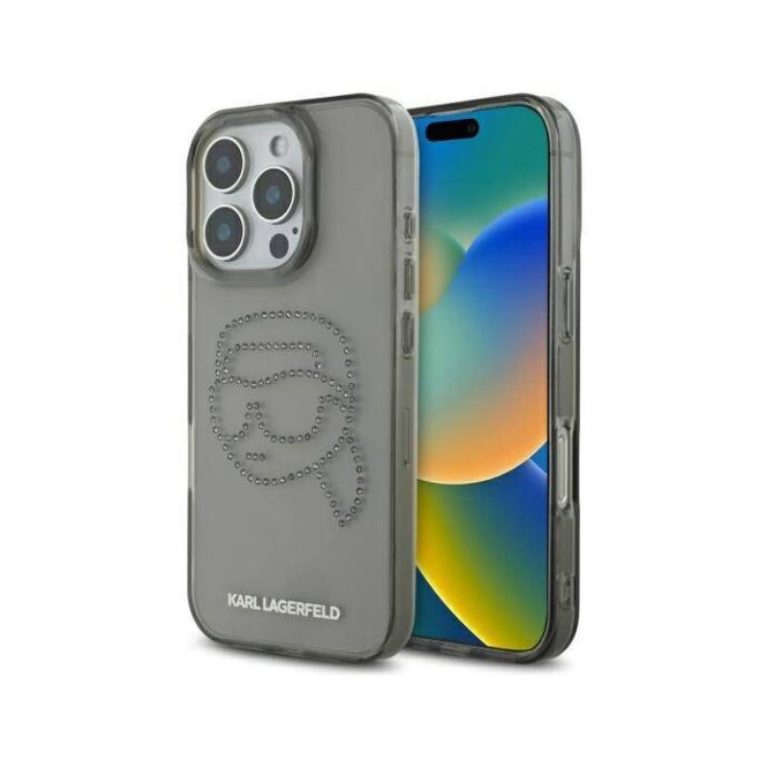 Karl Lagerfeld iPhone 16 Pro Max Rhinestones Karl Head