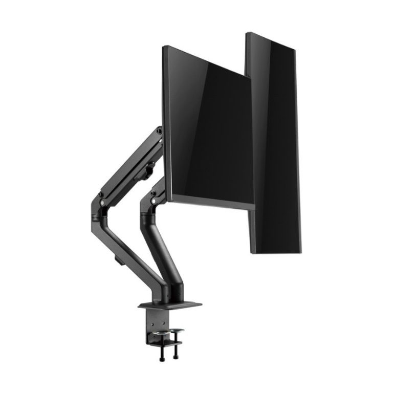 Brateck Monitor arm for two 17~27'' monitors Black