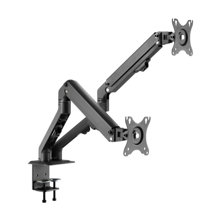 Brateck Monitor arm for two 17~27'' monitors Black