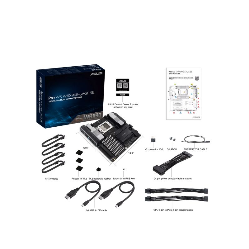 Asus Socket TR5 PRO WS WRX90E-SAGE SE (2) Asus Socket TR5 PRO WS WRX90E-SAGE SE