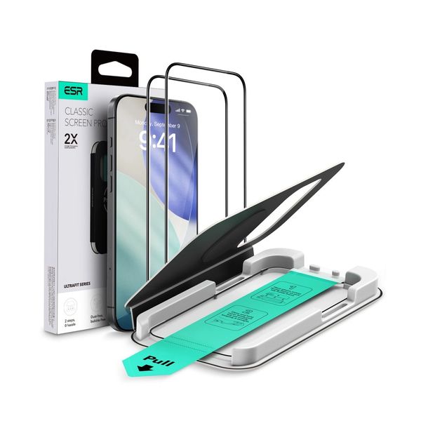 ESR Ultrafit Tempered Glass for Apple iPhone 17 Pro Max (2 Pack)